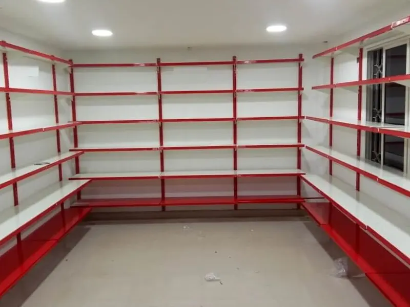 قفسه دیواری جنس فلزی برای مغازه ها