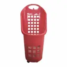 سبد دستی پلی کربنات استوانه ای 75 لیتری مدل چرخدار 