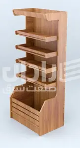 قفسه نان مدل یک طرفه چوبی رادان صنعت 