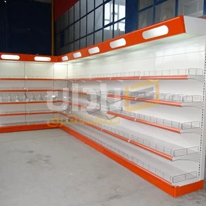 طراحی قفسه گوشه فروشگاهی✅【مدل البرز】